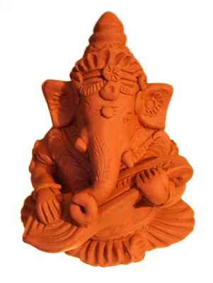 Ganesh muzikantje, middelgroot (sitar)