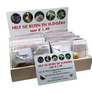 Bijenzaadjes Actie: 60 stuks + toonbankbakje