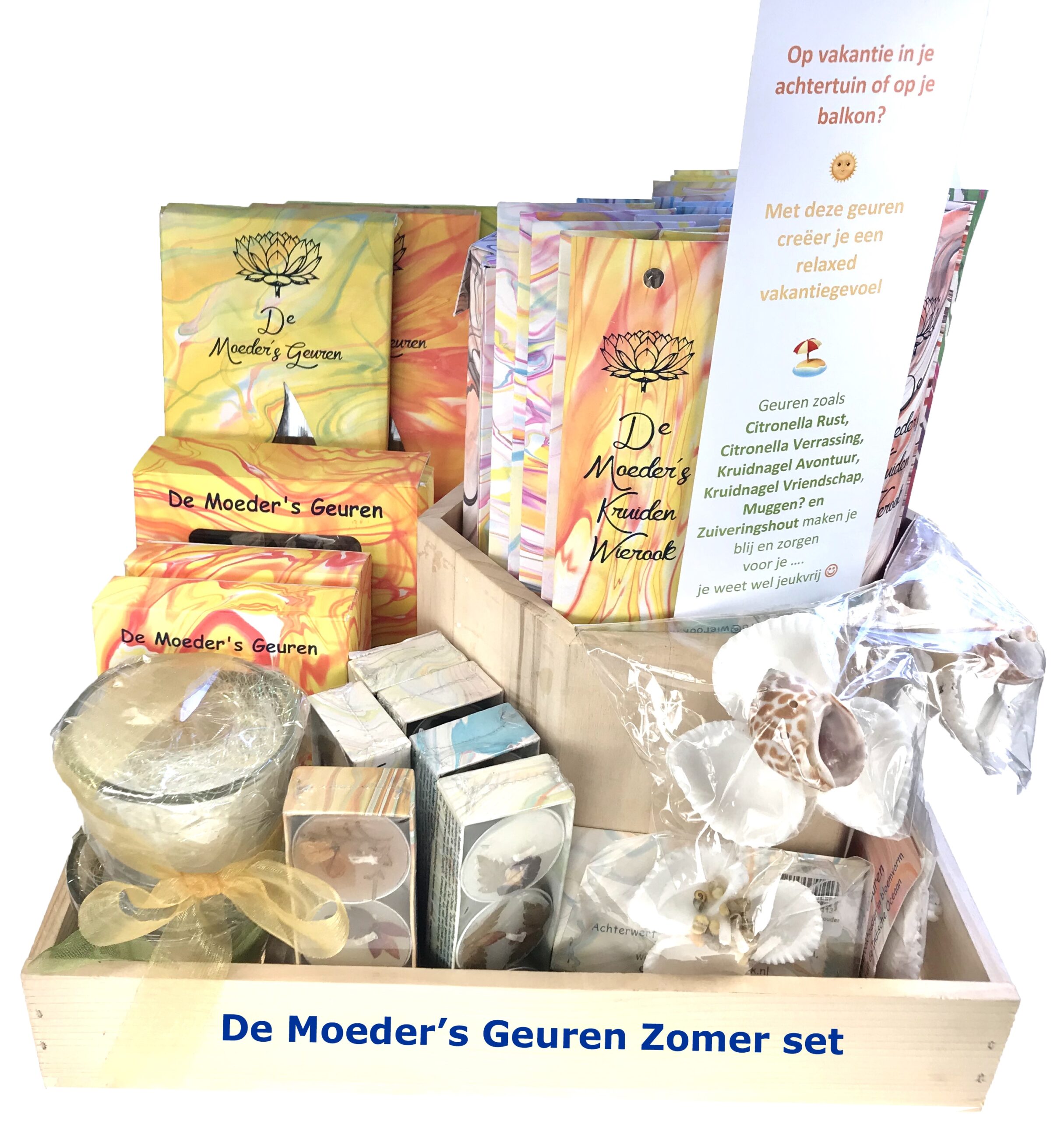 Zomergeuren toonbankset