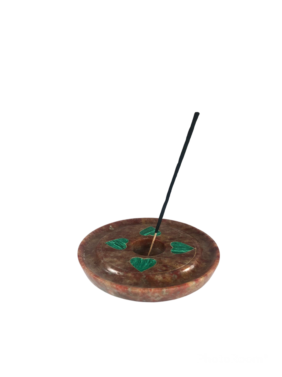 Ronde wierook en kegelhouder met hartjes