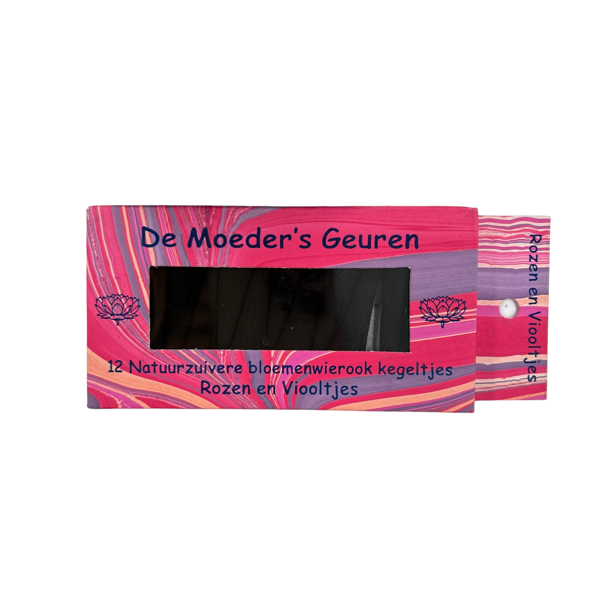 Rozen en viooltjes 12 kegeltjes