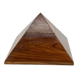 Teakhouten piramide met een inhoud van 500 ml